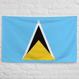 Saint Lucia Lucian Flag Wall Decor Art Print Banner Gift Ideas