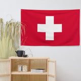 Switzerland Schweiz Swiss Flag Wall Decor Art Print Banner Gift Ideas
