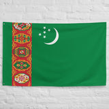 Turkmenistan Turkmen Flag Wall Decor Art Print Banner Gift Ideas