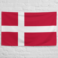 Ideas para regalos con la bandera danesa de Dinamarca para decorar la pared