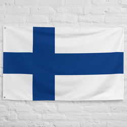 Bandera finlandesa de Finlandia Suomi, decoración de pared, arte impreso, pancarta, ideas para regalos