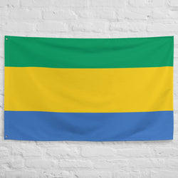 Bandera de Gabón, decoración de pared, arte impreso, ideas para regalos