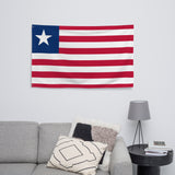 Liberia Liberian Flag Wall Decor Art Print Banner Gift Ideas