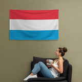 Luxembourg Luxembourgish Flag Wall Decor Art Print Banner Gift Ideas