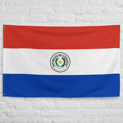 Bandera paraguaya para decoración de pared, arte impreso, ideas para regalos