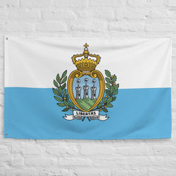 Bandera de San Marino Sammarinese, decoración de pared, arte impreso, pancarta, ideas para regalos