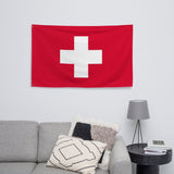 Switzerland Schweiz Swiss Flag Wall Decor Art Print Banner Gift Ideas