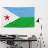 Djibouti Djiboutian Flag Wall Decor Art Print Banner Gift Ideas