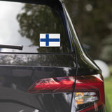 Pegatinas para coche con la bandera finlandesa de Finlandia, calcomanías para ordenador portátil, idea de regalo de recuerdo de viaje