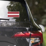 Lettland Lettische Flagge Autoaufkleber Laptop Aufkleber Sticker Reise Souvenir Geschenkidee
