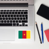 Cameroon Cameroonian Flag Laptop Sticker Decal Stickers Travel Souvenir Gift Idea