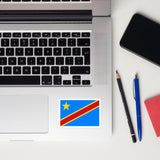Demokratische Republik Kongo Kinshasa Flagge Laptop Aufkleber Aufkleber Aufkleber Reise Souvenir Geschenkidee