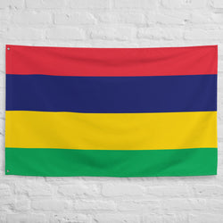 Ideas para regalos con la bandera de Mauricio para decorar la pared con arte impreso