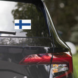 Pegatinas para coche con la bandera finlandesa de Finlandia, calcomanías para ordenador portátil, idea de regalo de recuerdo de viaje