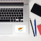 Zypern Zypriotische Flagge Laptop Aufkleber Aufkleber Aufkleber Reise Souvenir Geschenkidee