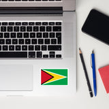 Guyana Guyanese Flag Laptop Sticker Decal Stickers Travel Souvenir Gift Idea