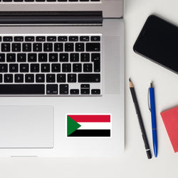 Sudan sudanesische Flagge Laptop Aufkleber Aufkleber Aufkleber Reise Souvenir Geschenkidee