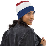 Beanie mit niederländischer Flagge, Wintermütze, warme Unisex-Mütze, superweich, Reise-Souvenir, Geschenkidee
