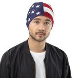 Beanie-Mütze mit amerikanischer Flagge der Vereinigten Staaten, Wintermütze, warme Unisex-Mütze, superweich, Reise-Souvenir, Geschenkidee