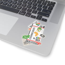 Johannesburg Südafrika Afrikanische Flagge Aufkleber Laptop Aufkleber Benutzerdefinierte Aufkleber Aufkleber & Skins