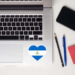 Nicaragua Nicaraguanische Flagge Aufkleber Laptop Aufkleber benutzerdefinierte Aufkleber Aufkleber & Skins