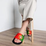Portugal Portuguese Flag Women's slides Sandals Summer Beach Shoes colorful Flip-Flops Thong