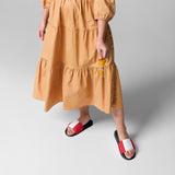 Sandalias de mujer con bandera peruana de Perú, zapatos de playa de verano, chanclas coloridas, tanga