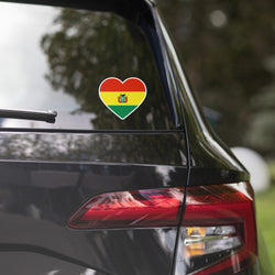 Bolivia Bolivian Flag Sticker Heart Flag Stickers Laptop Decals Travel Souvenir Stickers Decals & Skins