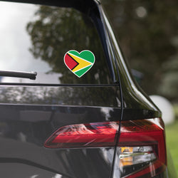Guyana Guyanese Flag Sticker Heart Flag Stickers Laptop Decals Travel Souvenir Stickers Decals & Skins