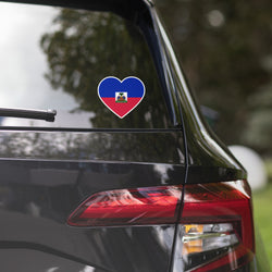 Haiti Haitian Flag Sticker Heart Flag Stickers Laptop Decals Travel Souvenir Stickers Decals & Skins