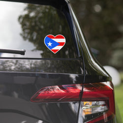 Puerto Rico Rican Flag Sticker Heart Flag Stickers Laptop Decals Travel Souvenir Stickers Decals & Skins