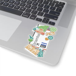 Diriamba Nicaragua Nicaraguan Flag Stickers Laptop Decals Travel Souvenir Stickers Decals & Skins