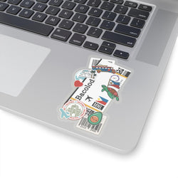Bacolod Philippines Filipino Flag Stickers Laptop Decals Travel Souvenir Stickers Decals & Skins
