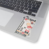 Richmond Hill Ontario Canada Canadian Flag Sticker Mini Stickers Decals Laptop Decal Travel Souvenir Gift