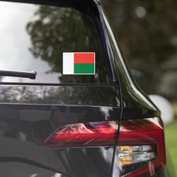 Madagaskar, Madagasikara, madagassische Flagge, Autoaufkleber, Reise-Souvenir, Tourist, Strandliebhaber, Essenssüchtiger, Reiseziel, Stolz, Patriot, Geschenke