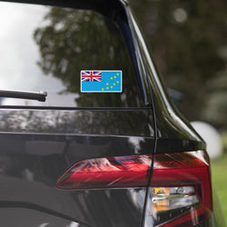 Tuvalu, Tuvaluische Flagge, Autoaufkleber, Reise-Souvenir, Tourist, Strandliebhaber, Essenssüchtiger, Reiseziel, Stolz, Patriot, Geschenke