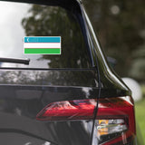 Usbekistan Usbekische Flagge Autoaufkleber Reise-Souvenir Tourist Strandliebhaber Essenssüchtiger Reiseziel Stolz Patriot Geschenke