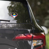 Pegatinas con la bandera de Antigua y Barbuda Pegatinas con la bandera en forma de corazón Calcomanías para portátiles Calcomanías de recuerdo de viaje Calcomanías y vinilos