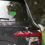 Brazil Brasil Brazilian Flag Sticker Heart Flag Stickers Laptop Decals Travel Souvenir Stickers Decals & Skins