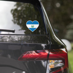 El Salvador Salvadoran Flag Sticker Heart Flag Stickers Laptop Decals Travel Souvenir Stickers Decals & Skins