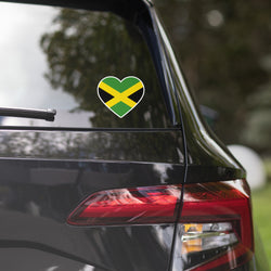 Jamaica Jamaican Flag Sticker Heart Flag Stickers Laptop Decals Travel Souenir Stickers Decals & Skins