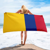 Kolumbien, kolumbianische Flagge, Strandtuch, Pooltücher, Bad, Sauna, Badezimmer, Urlaub, Reisen, Sommer, Geschenkidee