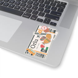 Orlu Nigeria Nigerian Flag Stickers Laptop Decals Travel Souvenir Stickers Decals & Skins