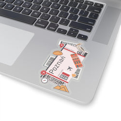 Poznań Poland Polska Polish Flag Stickers Laptop Decals Travel Souvenir Stickers Decals & Skins