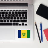 Saint Vincent and the Grenadines Flag Laptop Sticker Decal Stickers Travel Souvenir Gift Idea