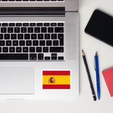 Spain Flag Sticker Travel Souvenir Tourist Beach Lover Food Destination Patriot Gifts