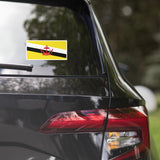 Brunei Bruneian Flag Car Sticker Travel Souvenir Tourist Beach Lover Food Addict Destination Pride Patriot Gifts
