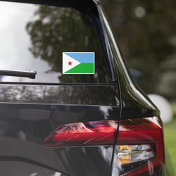 Dschibuti Dschibutische Flagge Autoaufkleber Reise-Souvenir Tourist Strandliebhaber Essenssüchtiger Reiseziel Stolz Patriot Geschenke