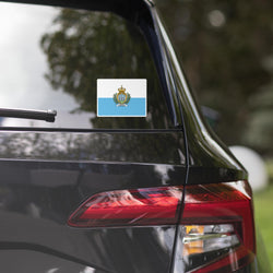 San Marino Sammarinesische Flagge Autoaufkleber Reise-Souvenir Tourist Strandliebhaber Essenssüchtiger Reiseziel Stolz Patriot Geschenke