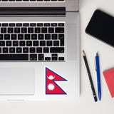 Nepal Nepalese Flag Laptop Sticker Decal Stickers Travel Souvenir Gift Idea
